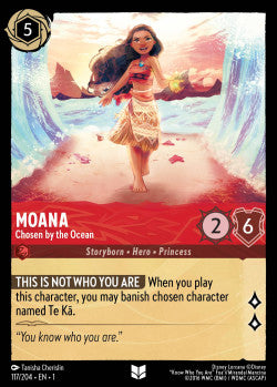 Moana - Chosen by the Ocean Disney Lorcana First Chapter Uncommon 117/204