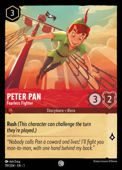 Peter Pan - Fearless Fighter Disney Lorcana First Chapter Common 119/204