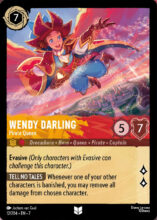 12/204 Disney Lorcana Archazia’s Island Wendy Darling - Pirate Queen Uncommon