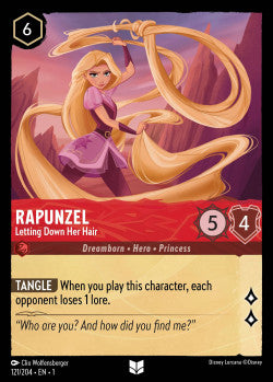 Rapunzel - Letting Down Her Hair Disney Lorcana First Chapter Uncommon 121/204