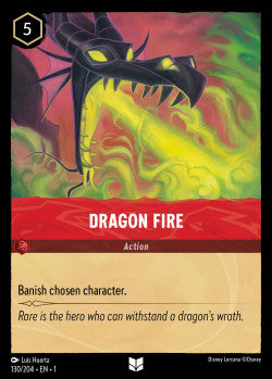 Dragon Fire Disney Lorcana First Chapter Uncommon 130/204