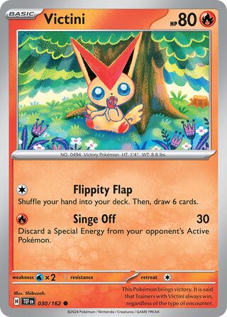 030/162 Victini  Pokemon Temporal Forces  Common