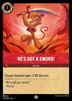 He's Got A Sword! Disney Lorcana First Chapter Common 132/204
