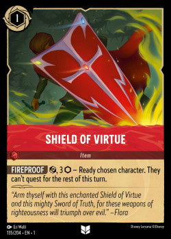 Shield Of Virtue Disney Lorcana First Chapter Uncommon 135/204 FOIL
