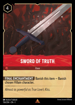 136/204Sword of Truth Disney Lorcana First Chapter Rare