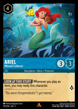 Ariel - Whoseit Collector Disney Lorcana First Chapter Rare 137/204 FOIL