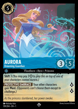 139/204 Aurora - Dreaming Guardian Disney Lorcana First Chapter Super Rare