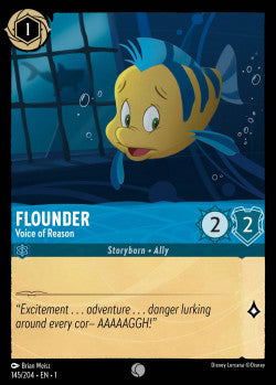 Flounder - Voice of Reason Disney Lorcana First Chapter Common 145/204