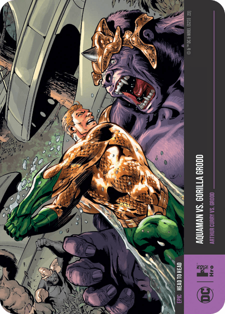 A1 - A34937 DC UNLOCK THE MULTIVERSE - CHAPTER 4 HEAD-TO-HEADS Aquaman vs. Gorilla Grodd Epic 2