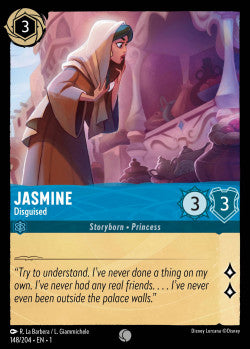Jasmine - Disguised Disney Lorcana First Chapter Common 148/204