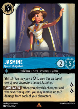 Jasmine - Queen of Agrabah Disney Lorcana First Chapter Rare 149/204