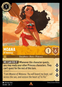 Moana - Of Motunui Disney Lorcana First Chapter Rare 014/204