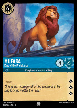 Mufasa - King of the Pride Lands Disney Lorcana First Chapter Common 155/204