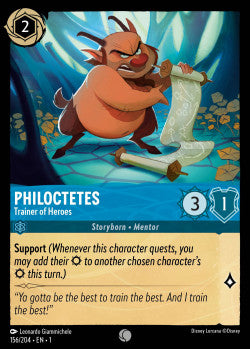 Philoctetes - Trainer of Heroes Disney Lorcana First Chapter Common 156/204