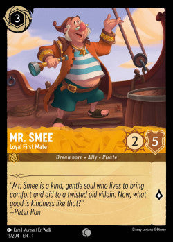 015/204 Mr. Smee - Loyal First Mate Disney Lorcana First Chapter Common