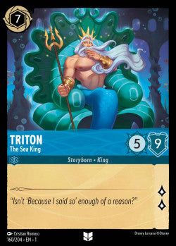 Triton - The Sea King Disney Lorcana First Chapter Uncommon 160/204