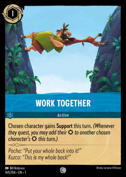 Work Together Disney Lorcana First Chapter Common 165/204