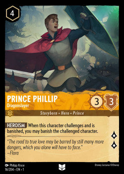 Prince Phillip - Dragonslayer Disney Lorcana First Chapter Uncommon 016/204