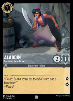 Aladdin - Cornered Swordsman Disney Lorcana First Chapter Common 171/204