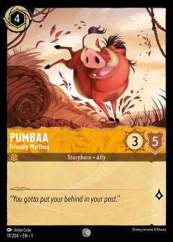 017/204 Pumbaa - Friendly Warthog Disney Lorcana First Chapter Common