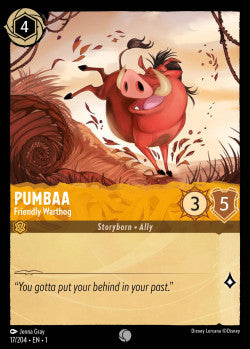 Pumbaa - Friendly Warthog Disney Lorcana First Chapter Common 017/204