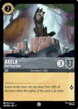 182/204 Disney Lorcana Archazia’s Island Akela - Wolf Pack Elder C Common