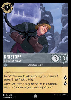 Kristoff - Official Ice Master Disney Lorcana First Chapter Common 182/204