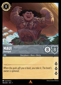 185/204 Maui - Demigod Disney Lorcana First Chapter Rare