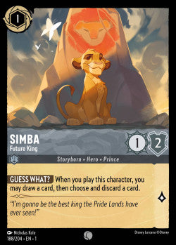 Simba - Future King Disney Lorcana First Chapter Common 188/204