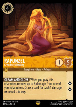 Rapunzel - Gifted with Healing 0Disney Lorcana First Chapter Legendary 18/204