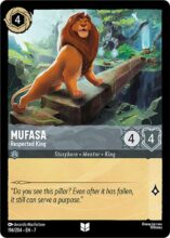 196/204 Disney Lorcana Archazia’s Island Mufasa - Respected King UC Uncommon
