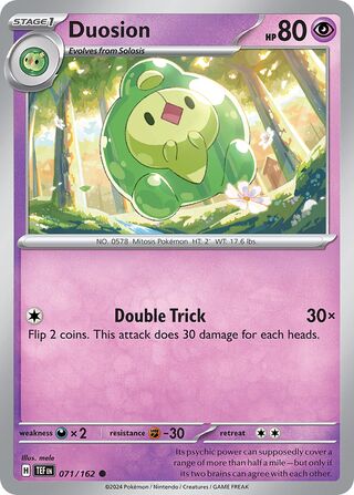 071/162 Duosion  Pokemon Temporal Forces  Common