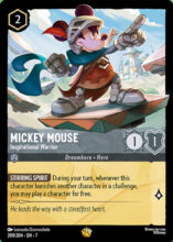 200/204 Disney Lorcana Archazia’s Island Mickey Mouse - Inspirational Warrior Legendary