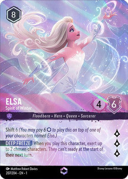 Elsa - Spirit of Winter Disney Lorcana First Chapter Enchanted 207/204