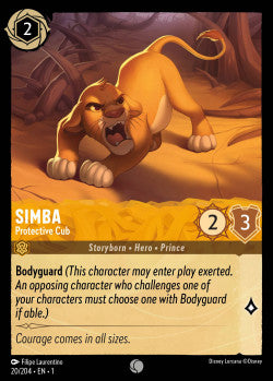 020/204 Simba - Protective Cub Disney Lorcana First Chapter Common