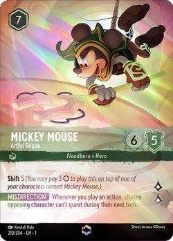 210/204 Mickey Mouse - Artful Rogue Disney Lorcana First Chapter Enchanted