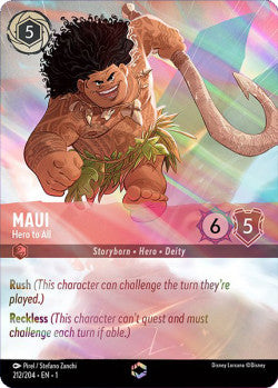 Maui - Hero to All Disney Lorcana First Chapter Enchanted 212/204
