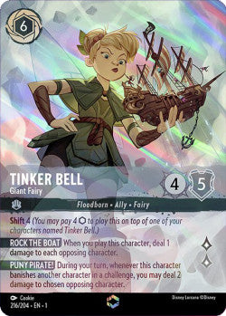 216/204 Tinker Bell - Giant Fairy Disney Lorcana First Chapter Enchanted