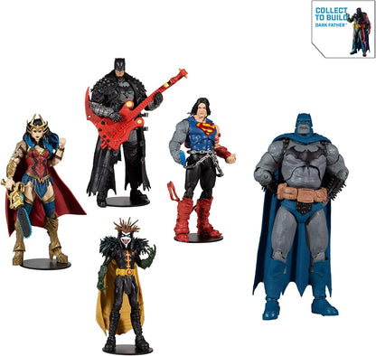 DC Multiverse Dark Nights: Death Metal Wonder Woman 7" Action Figure with Build-A ‘Darkfather’ Parts and Accessories