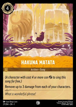 Hakuna Matata Disney Lorcana First Chapter Common 027/204