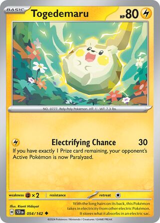 054/142 SCR  Stellar Crown Togedemaru Uncommon