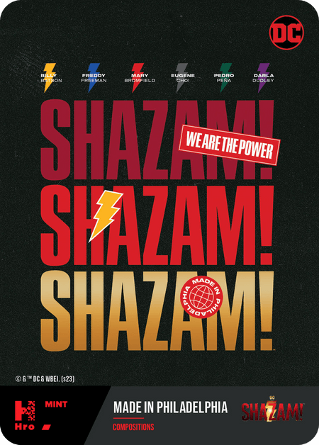 A1- A188535 CHAPTER 3 - 'SHAZAM! FURY OF THE GODS' LIMITED EDITION  Made in Philadelphia Common