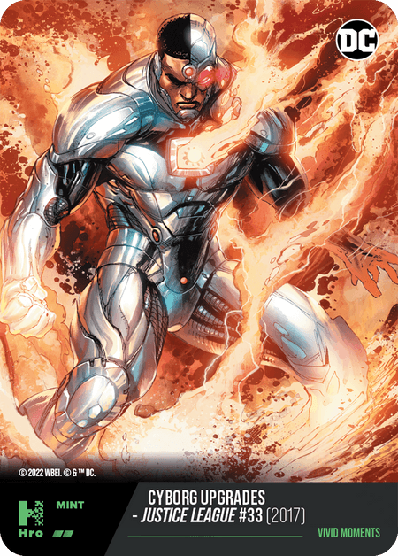 A1 - A46680DC UNLOCK THE MULTIVERSE - CHAPTER 1 ICONIC PHRASES Cyborg Upgrades  - Justice League #33 (2017) Uncommon