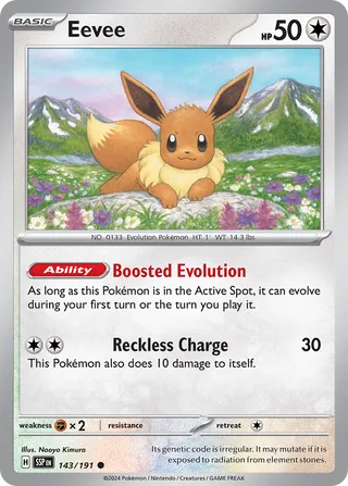 143/191 Surging Sparks Eevee Common