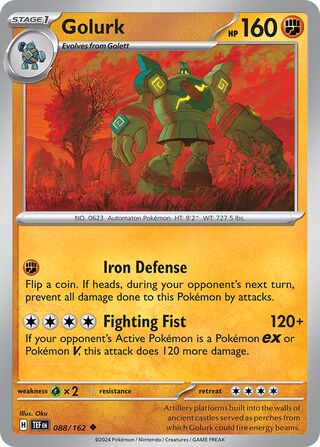 088/162 Golurk  Pokemon Temporal Forces Uncommon