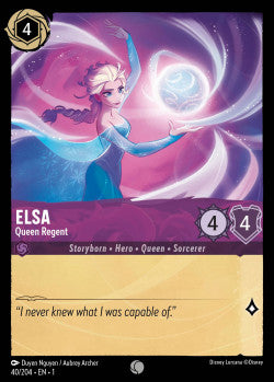 040/204 Elsa - Queen Regent Disney Lorcana First Chapter Common