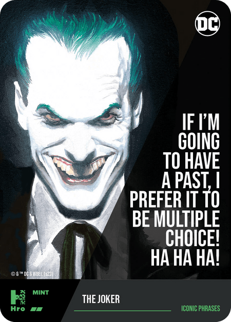 ICONIC PHRASES HRO Chapter 3 Shazam Uncommon The Joker