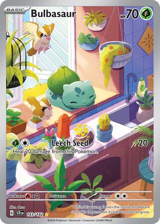 143/142 SCR Stellar Crown Bulbasaur Illustration Rare