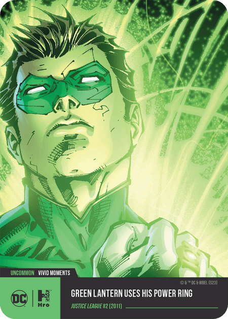 A1 - A56297 DC UNLOCK THE MULTIVERSE - CHAPTER 4 VIVID MOMENTS Green Lantern Uses His Power Ring Uncommon 4