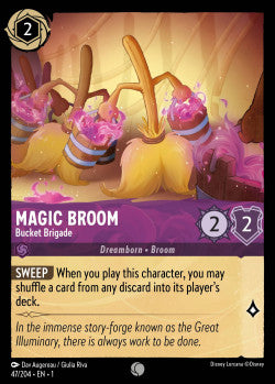 Magic Broom - Bucket Brigade Disney Lorcana First Chapter Common 047/204